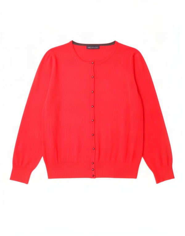 Женский кардиган Marks & Spencer UK 24 4XL Красный Вискоза