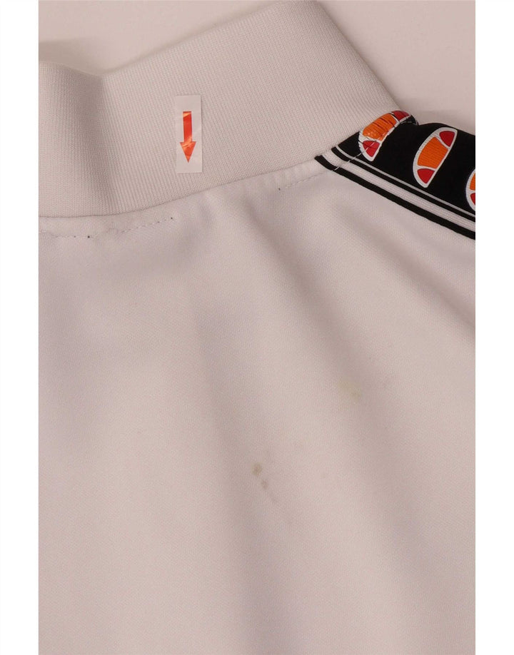 Мужской спортивный костюм Ellesse, верхняя куртка, маленький белый спортивный костюм из полиэстера