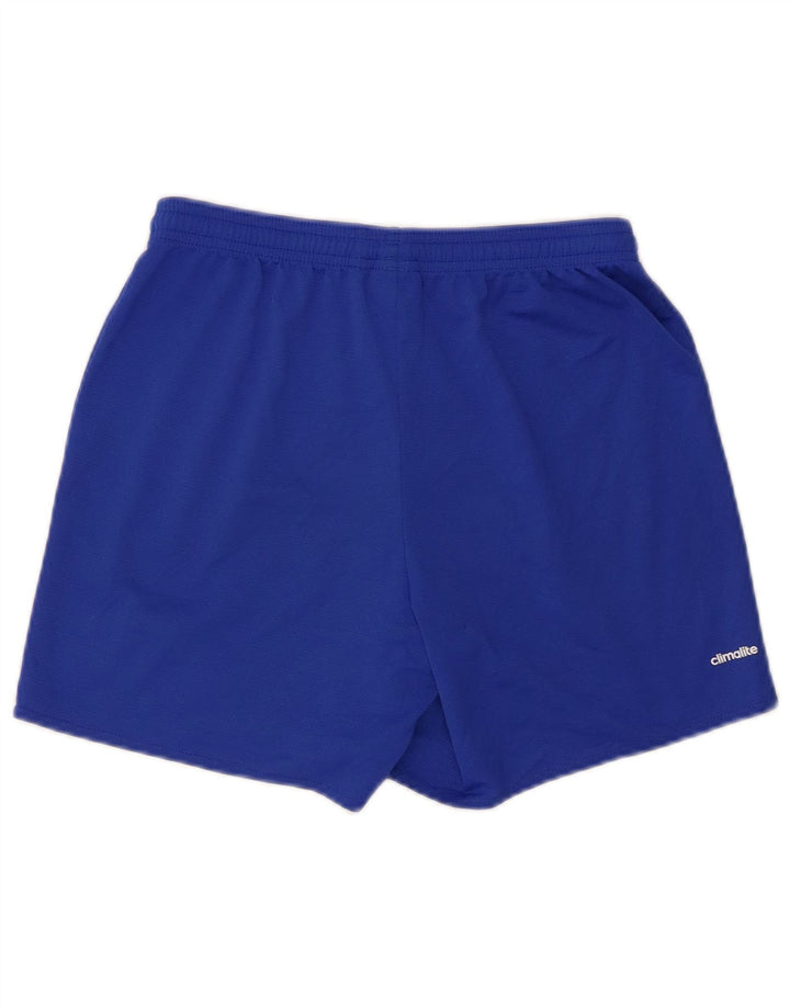 Женские спортивные шорты Adidas Climalite UK 10, маленькие синие, полиэстер