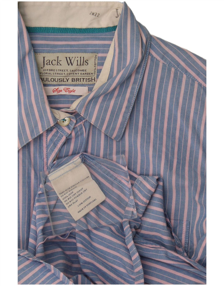 Женская рубашка Jack Wills UK 8, хлопковая маленькая синяя полоска