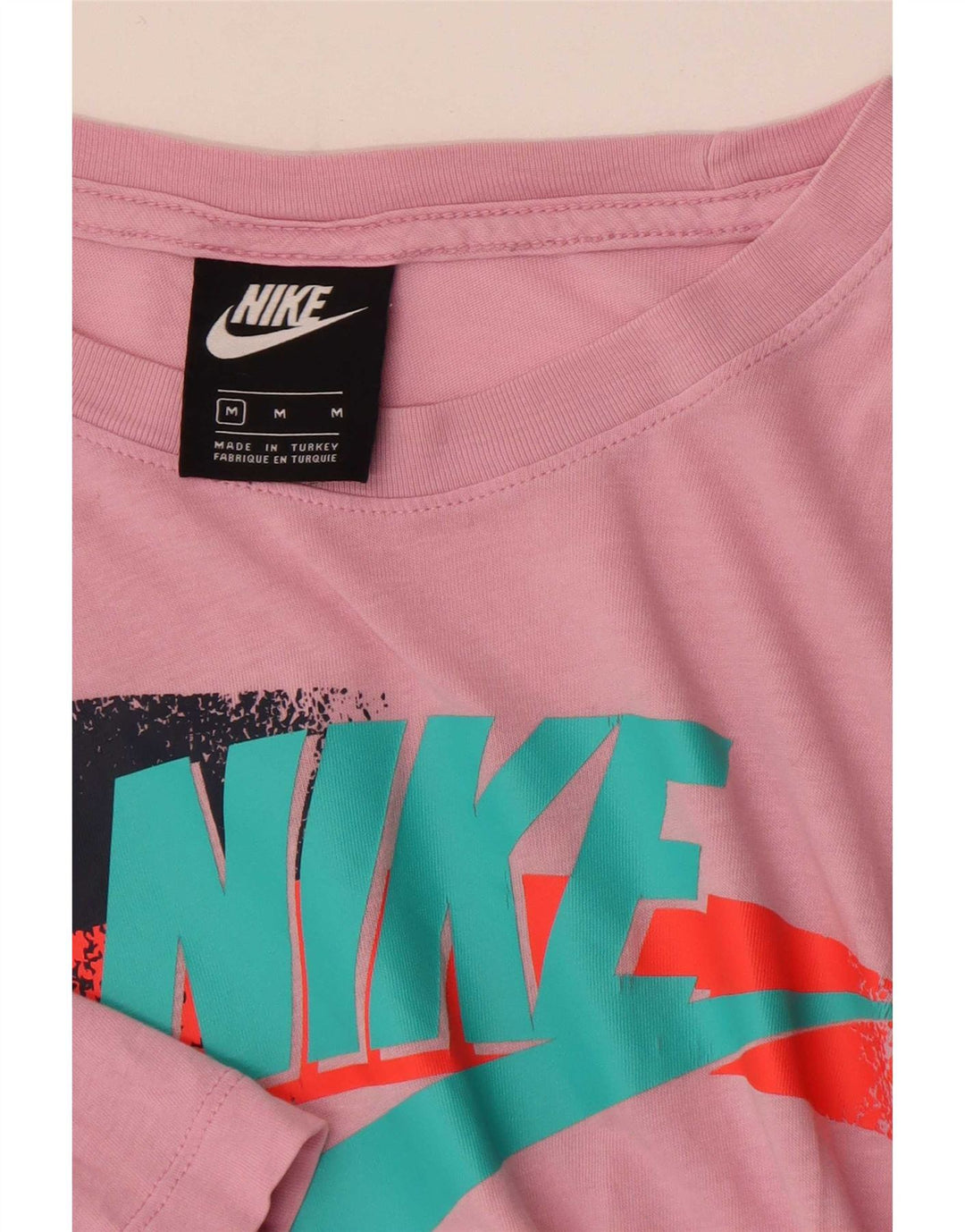 Мужская футболка с рисунком Nike, средний розовый цвет