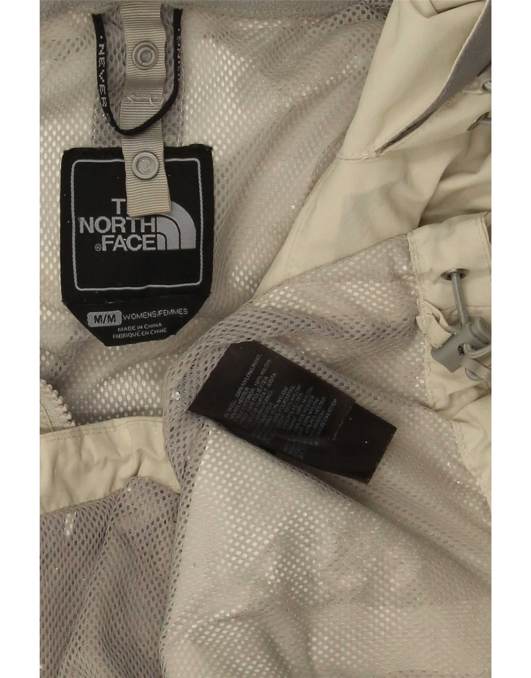 Женская дождевик с капюшоном The North Face UK 14, средний зеленый нейлон