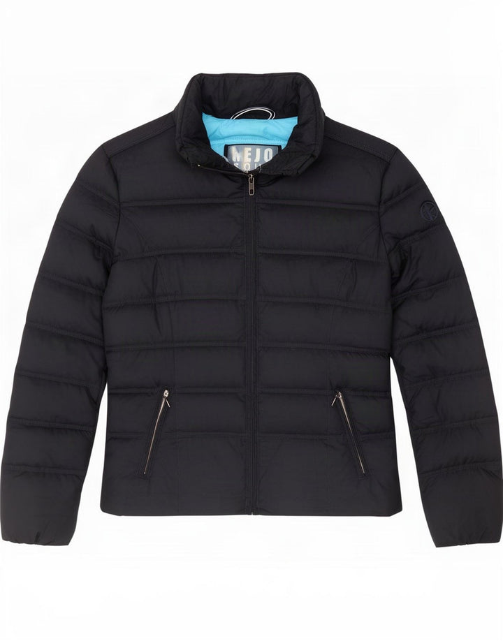Kejo Женская стеганая куртка IT 42 Medium Navy Blue Полиэстер