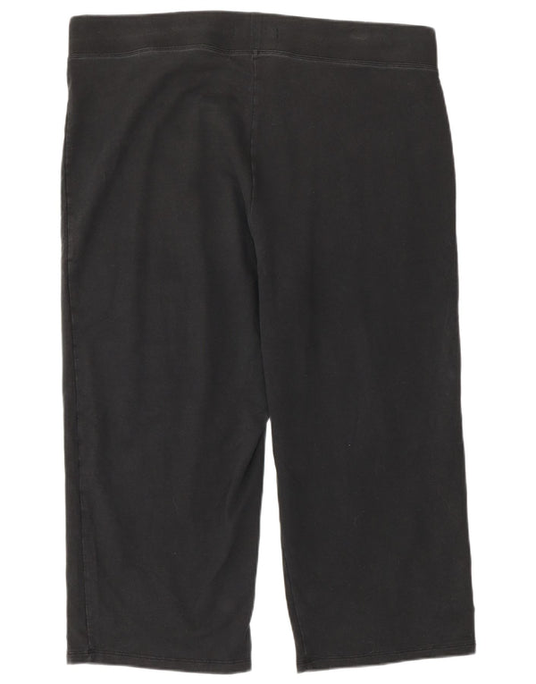 Женские леггинсы-капри Marks & Spencer UK 18 XL, черные хлопковые