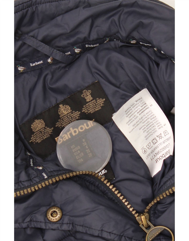 Женский утепленный жилет Barbour UK 8, маленький размер, темно-синий, полиамид