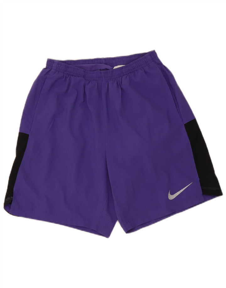 Женские спортивные шорты Nike UK 10, маленькие фиолетовые из полиэстера