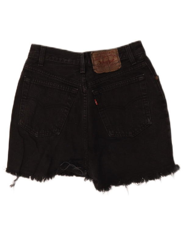 Женские джинсовые шорты Levi's W24 XS черные