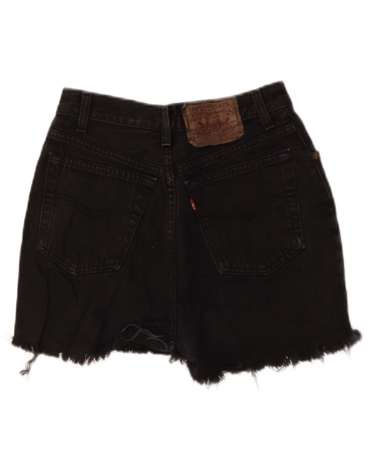 Женские джинсовые шорты Levi's W24 XS черные