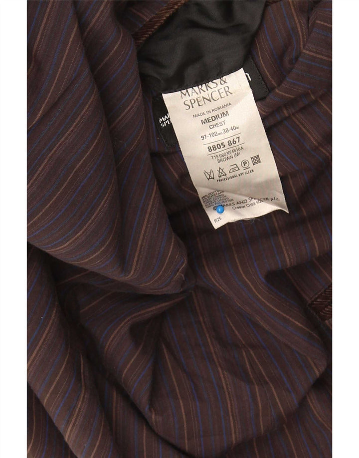 Мужской вельветовый пиджак Marks & Spencer с 2 пуговицами, Великобритания 38, средний коричневый