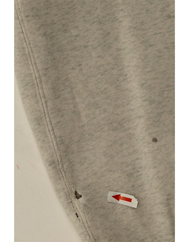Мужской джемпер с капюшоном с графическим рисунком Nike, хлопковый цвет среднего серого цвета