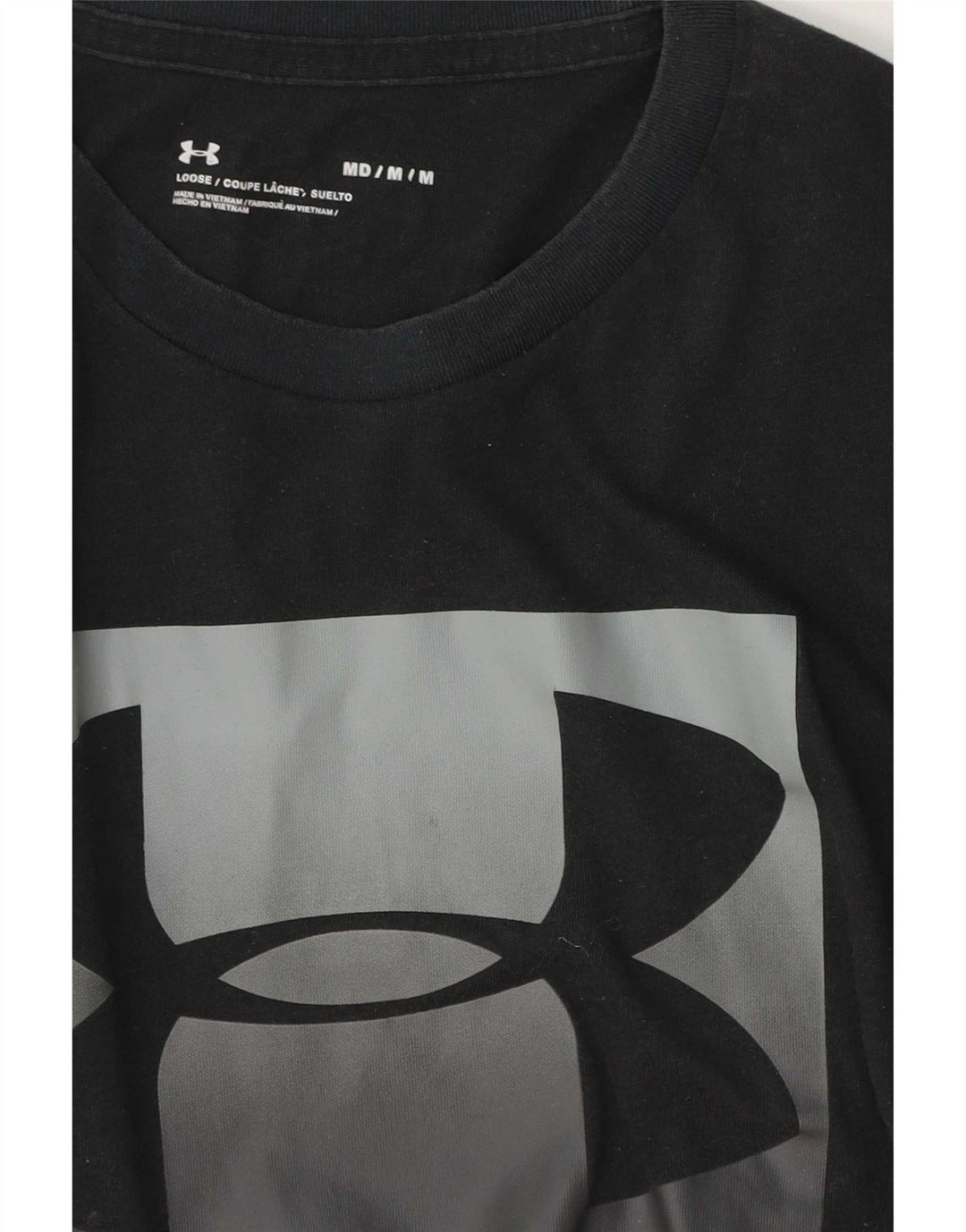 Мужская футболка с рисунком Under Armour, средний черный