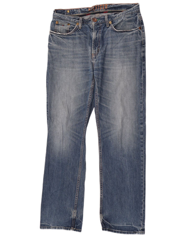 Мужские прямые джинсы Tommy Hilfiger классического кроя W32 L32 синие, хлопок