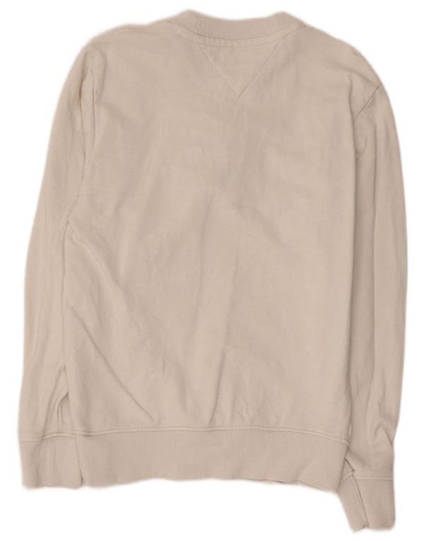 Женский свитер с рисунком TOMMY HILFIGER UK 6 XS, белый хлопок