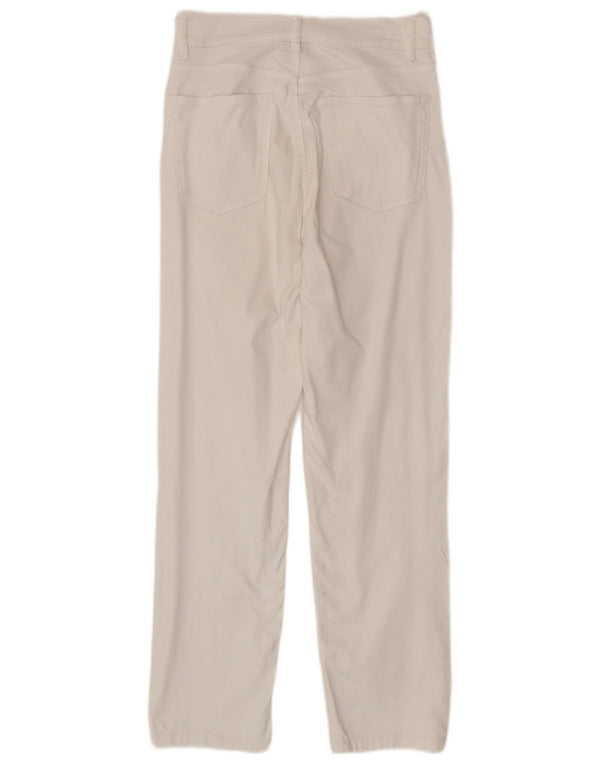 Massimo Dutti Женские прямые повседневные брюки EU 36 XS W26 L26 Белый хлопок