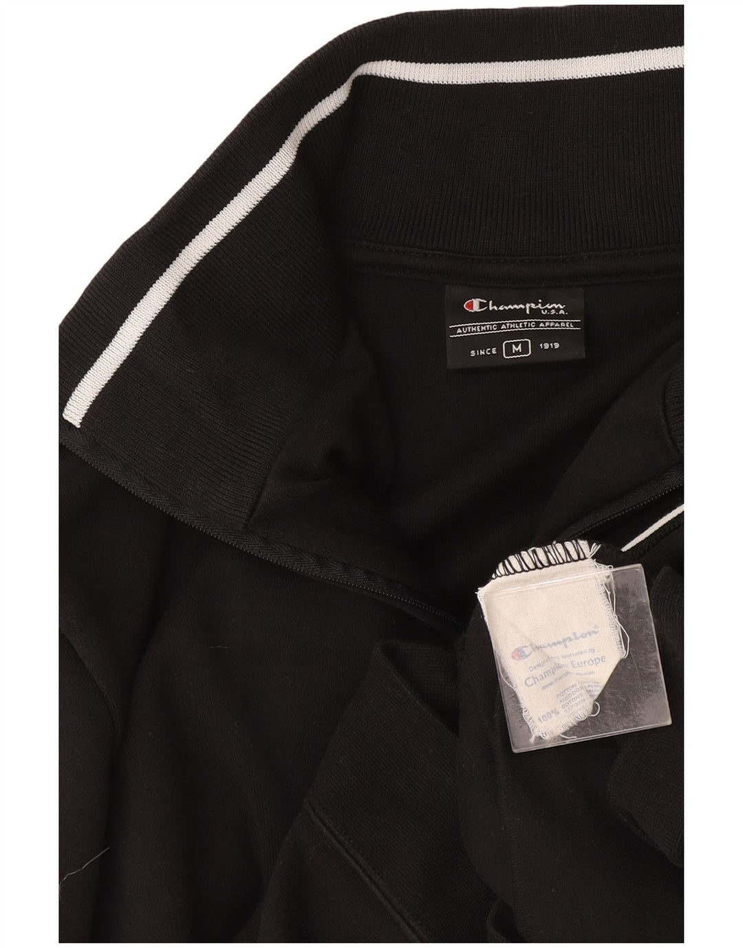 Женский спортивный костюм Champion, верхняя куртка UK 14, средний черный хлопок, хлопок