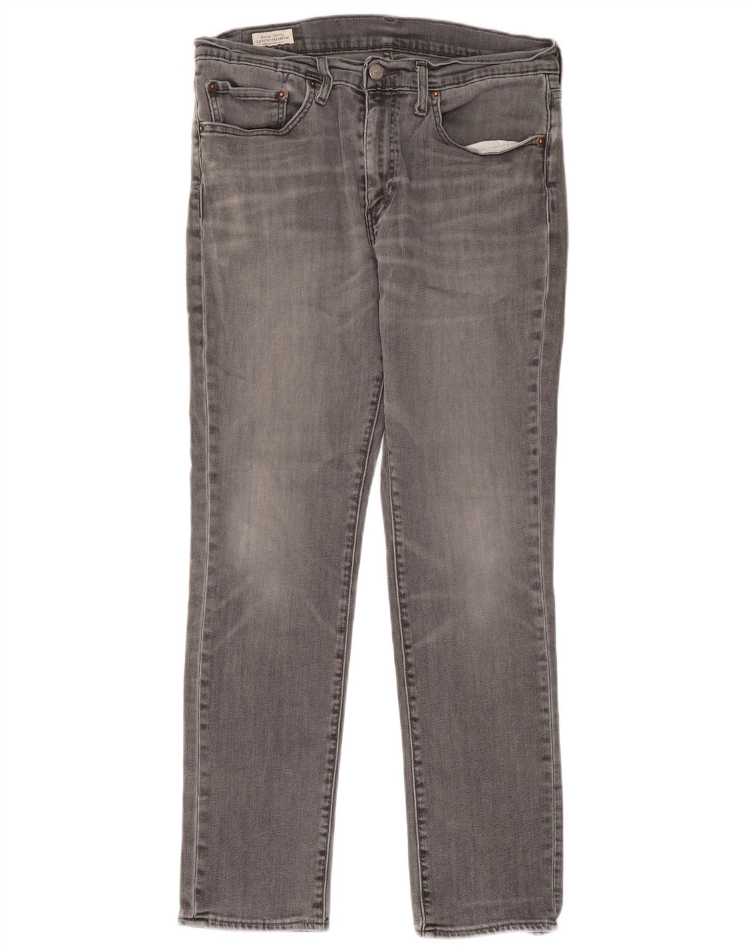 Мужские узкие джинсы Levi's W34 L32 Серые хлопковые