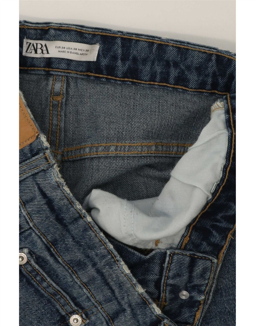 Мужские джинсовые шорты Zara EU 38 Small W30 Синие