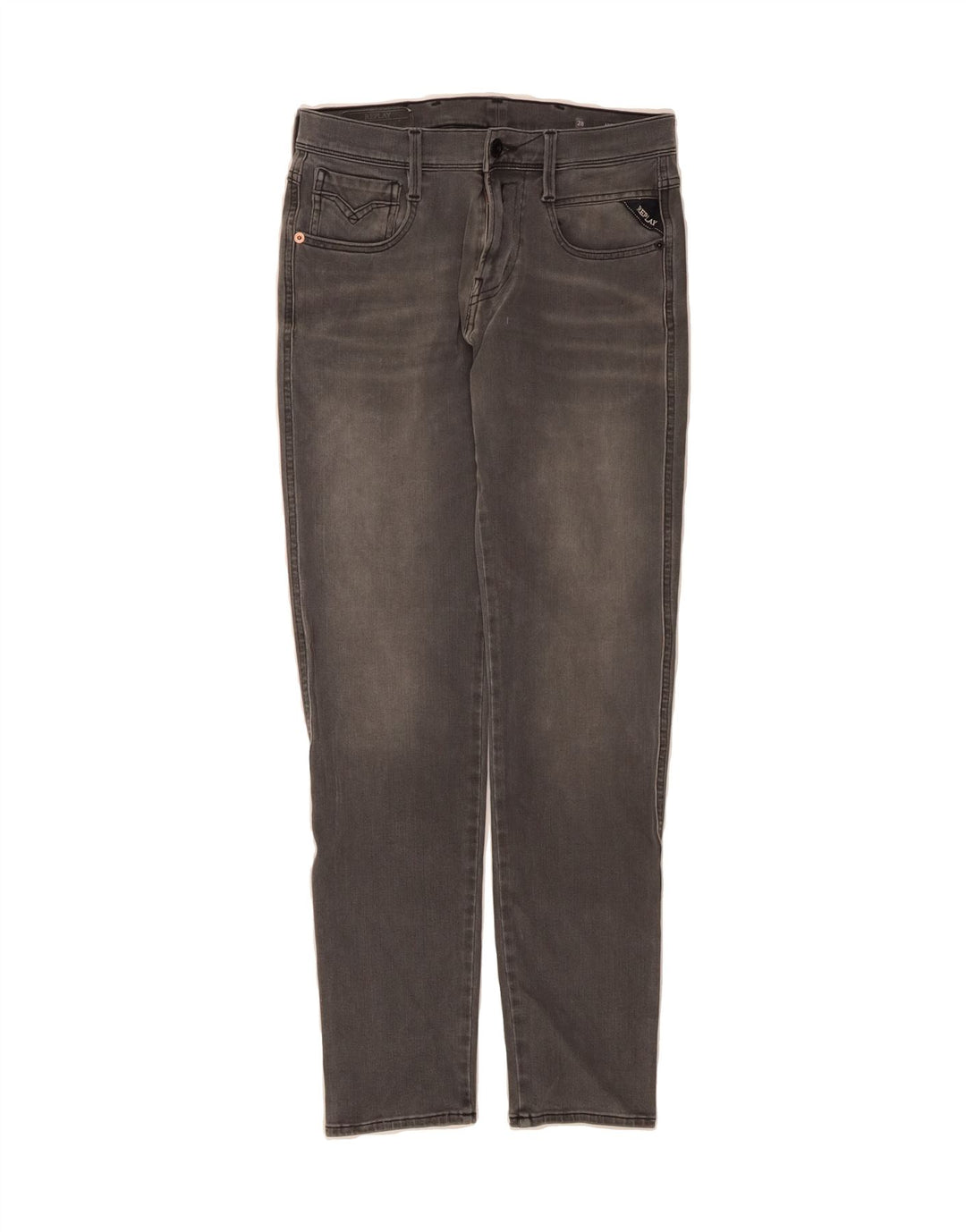 REPLAY Womens Slim Jeans W28 L30 Grey Vintage Replay and Second-Hand Replay from Messina Hembry 