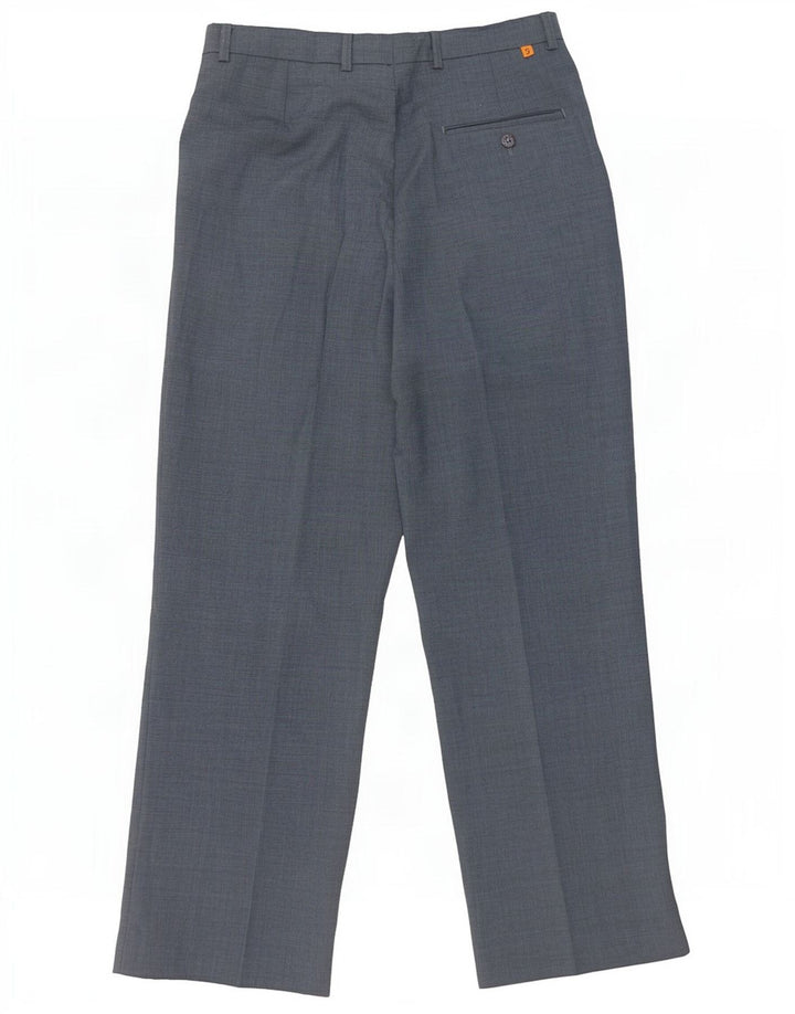 Мужские костюмные брюки Farah W32 L29 синие из полиэстера