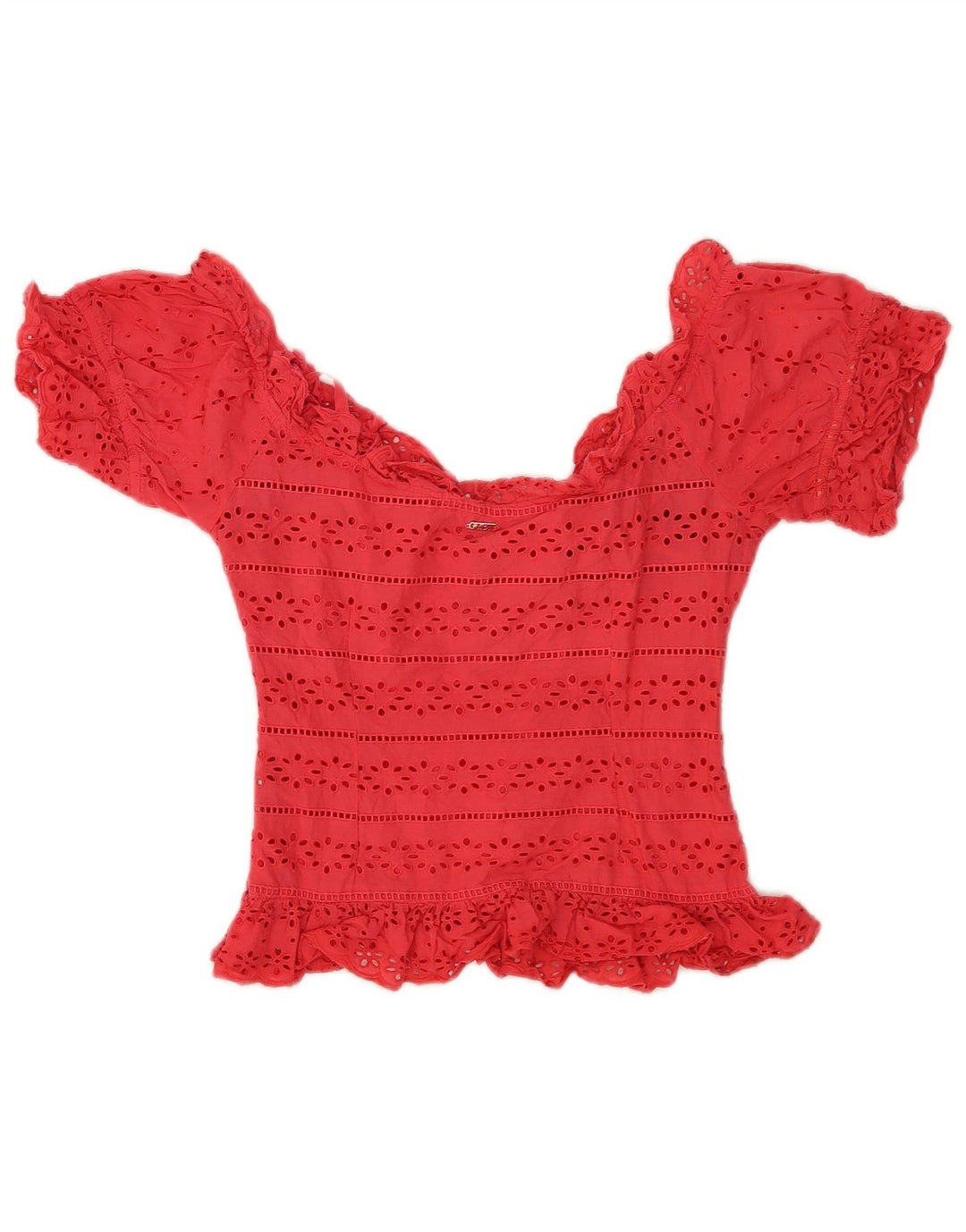 Женская укороченная блузка Guess UK 10, маленькая розовая