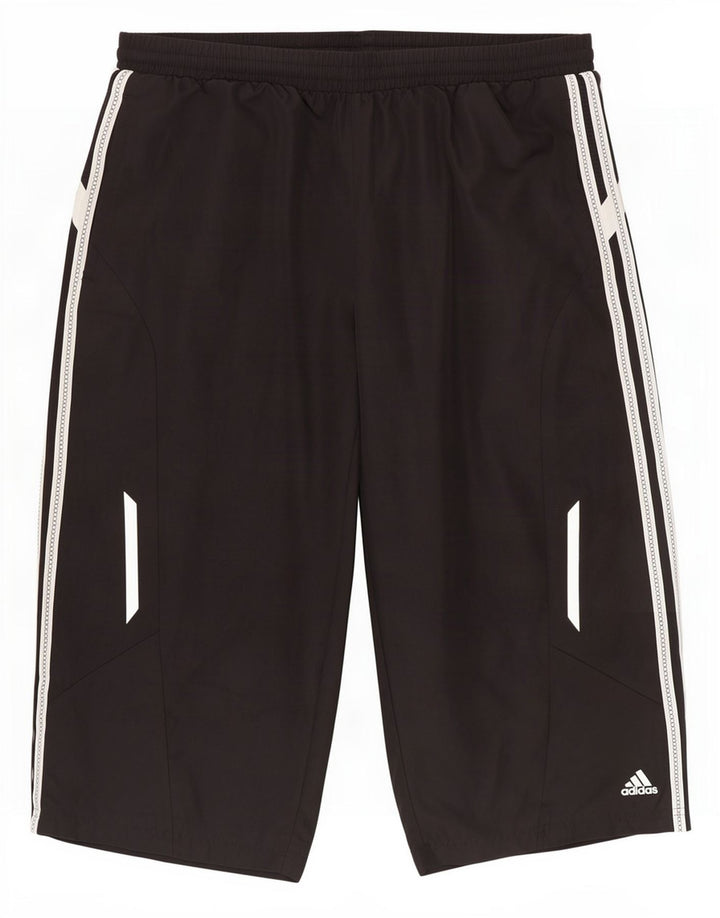 Мужские спортивные шорты-бермуды Adidas Clima 365, большие черные из полиэстера