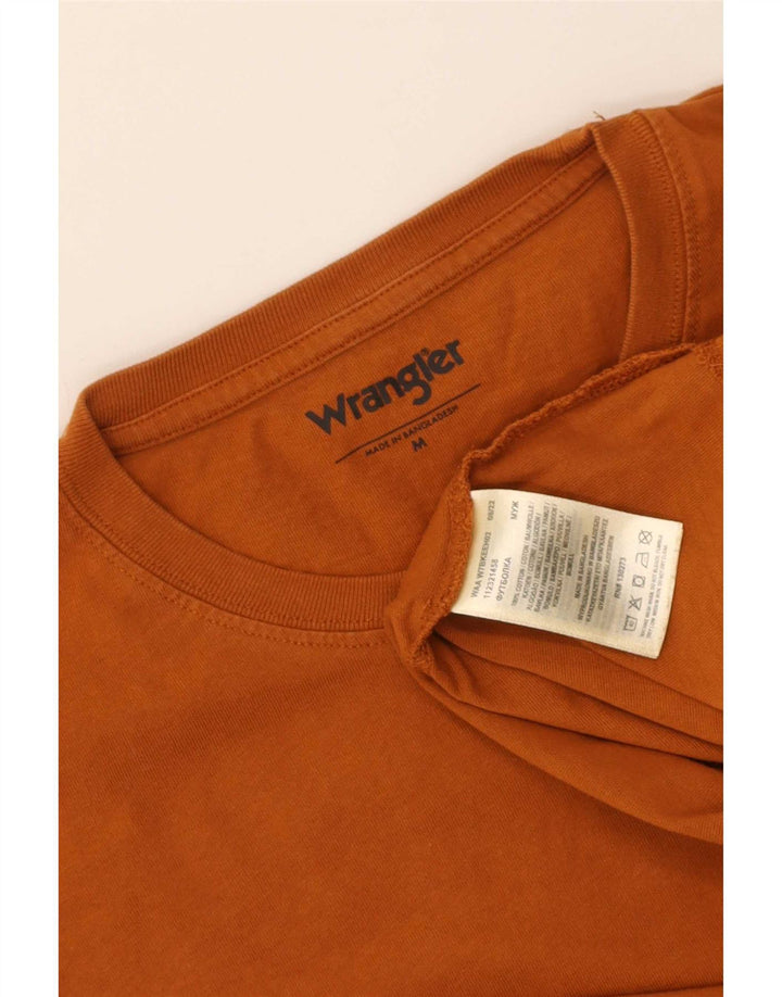 Мужской топ Wrangler с длинным рукавом, средний коричневый хлопок