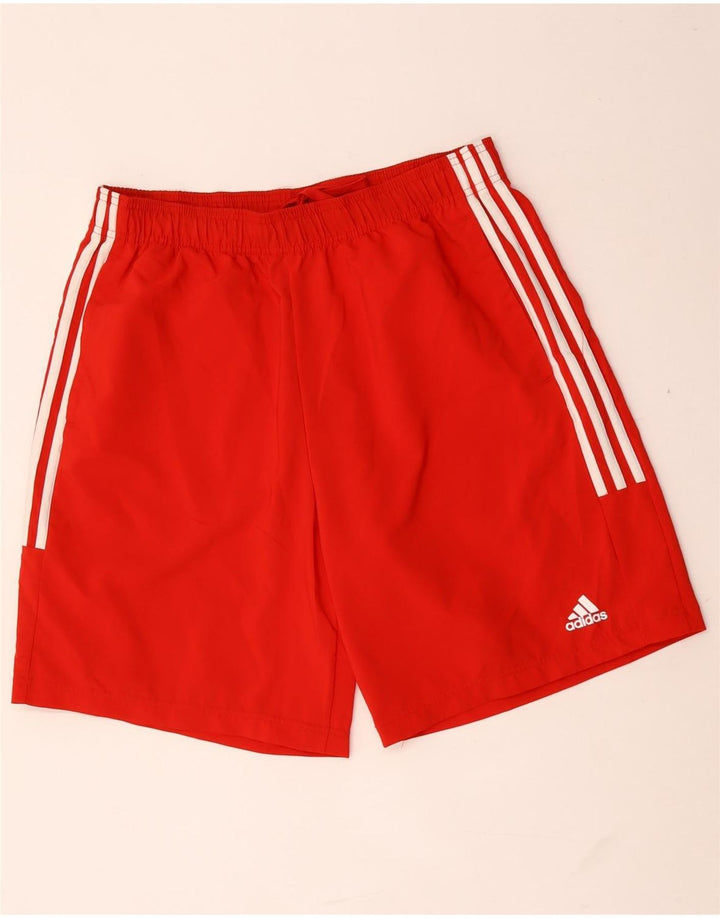 Мужские спортивные шорты Adidas, большой красный полиэстер