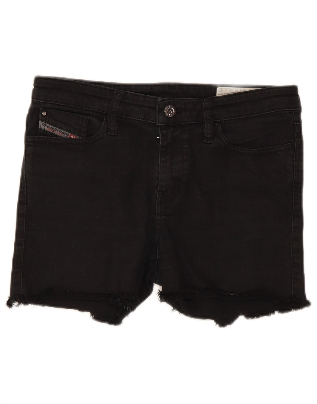 Женские джинсовые шорты Diesel Skinzee W28, средний черный, хлопок