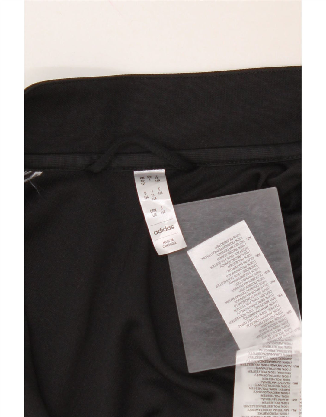 Спортивный костюм ADIDAS Aeroready для мальчиков, верхняя куртка 13-14 лет, черный полиэстер