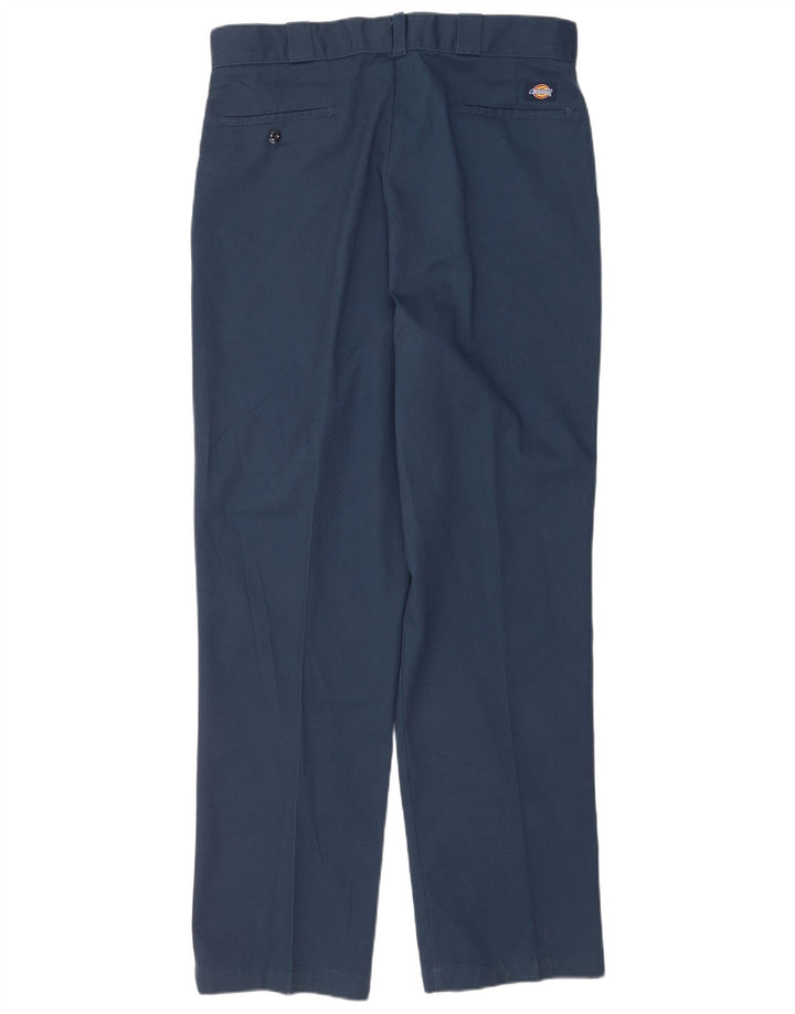 Мужские прямые брюки-чиносы Dickies W38 L34 темно-синие из полиэстера