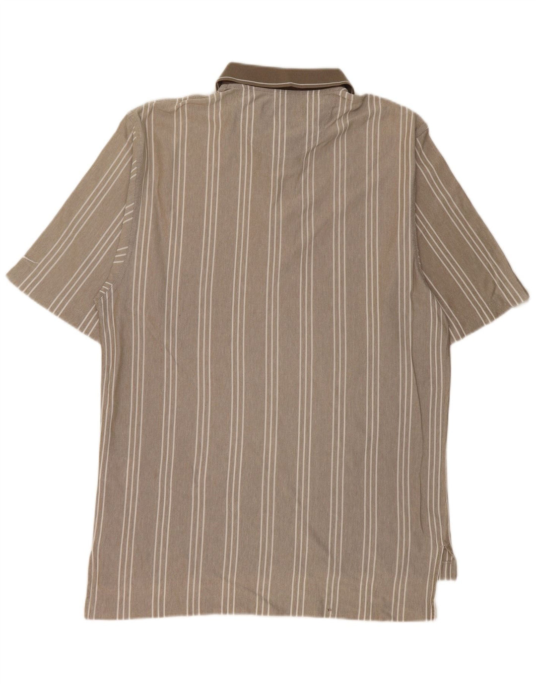 Мужская рубашка-поло NIKE UK 39/41, средний бежевый в полоску