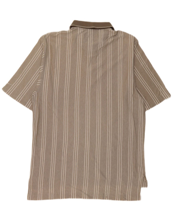 Мужская рубашка-поло NIKE UK 39/41, средний бежевый в полоску