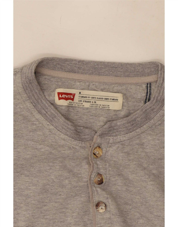 Мужской топ стандартного кроя Levi's с длинным рукавом, средний серый, в крапинку