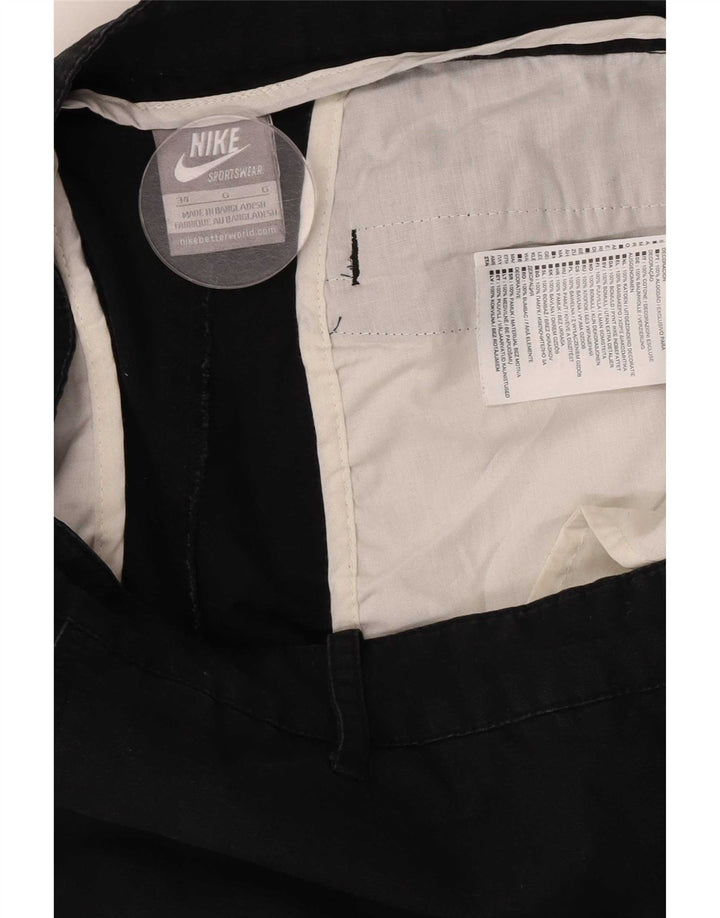 Мужские прямые брюки-карго Nike W34 L30, черные, хлопковые