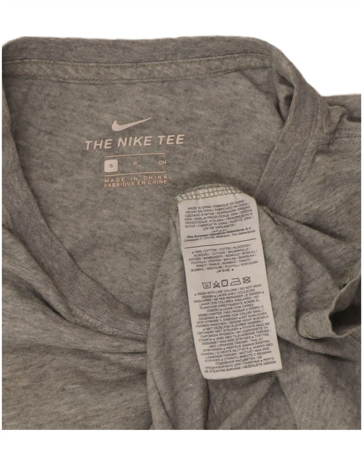 Мужская футболка Nike, маленький серый хлопок с крапинками