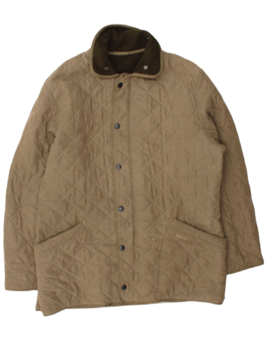Мужская стеганая куртка Barbour UK 42 XL бежевый полиэстер