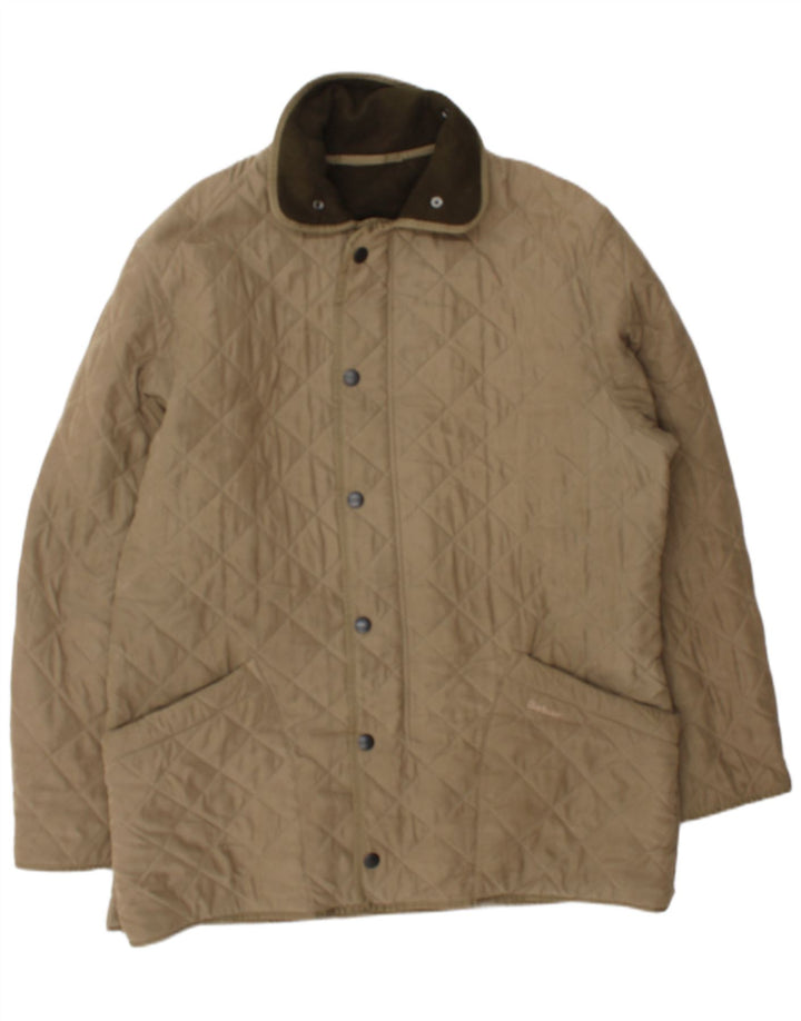 Мужская стеганая куртка Barbour UK 42 XL бежевый полиэстер