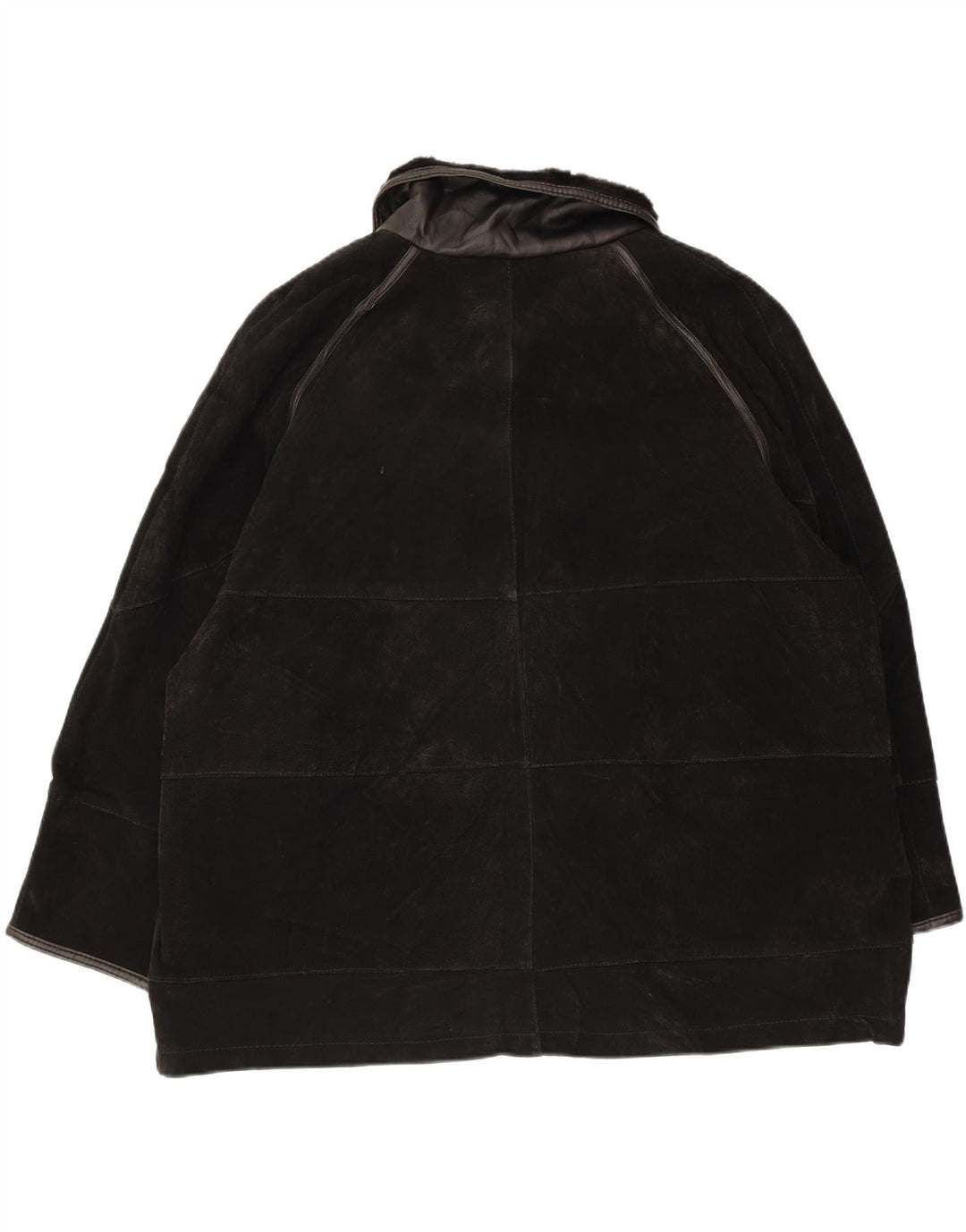 Женская замшевая куртка Neuville UK 26/28 5XL Черная кожаная