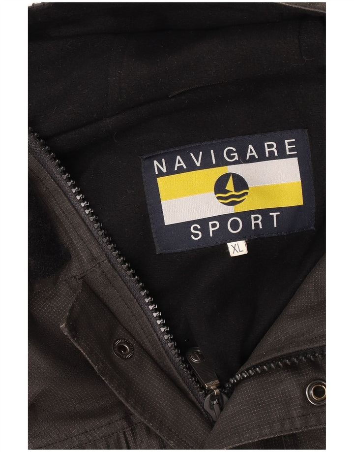 NAVIGARE Мужская ветровка с капюшоном UK 42 XL Серая