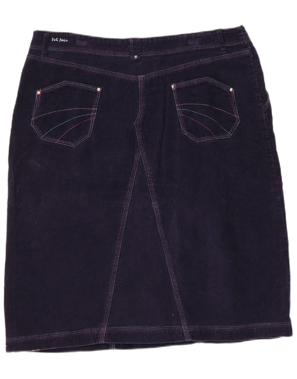 Женская вельветовая юбка Fat Face W36 XL, темно-синяя, хлопок