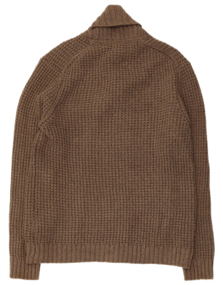 Мужской двубортный кардиган Ted Baker, размер 4, хлопковый средний коричневый цвет