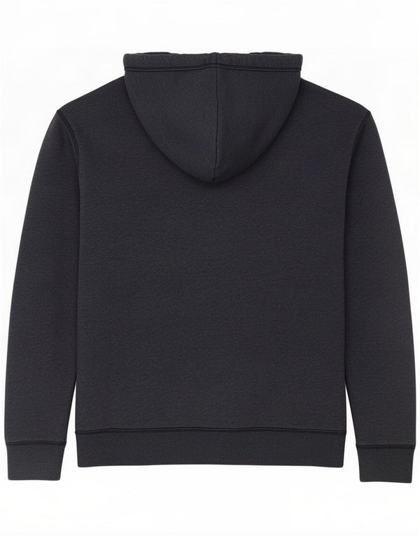 Hollister Mens Graphic Loose Fit Hoodie Jumper Small Navy Blue Flecked