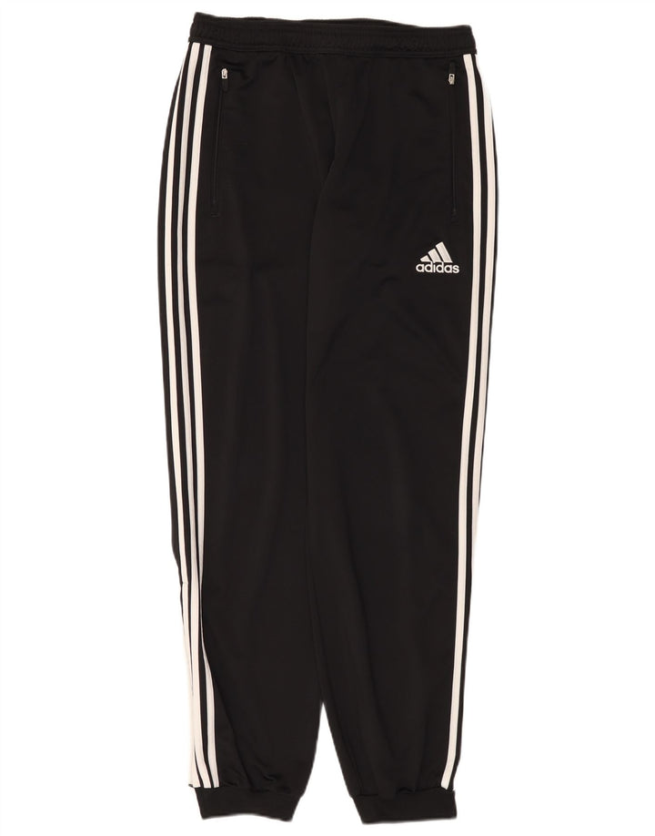 Мужские спортивные брюки Adidas для бега, средний черный полиэстер
