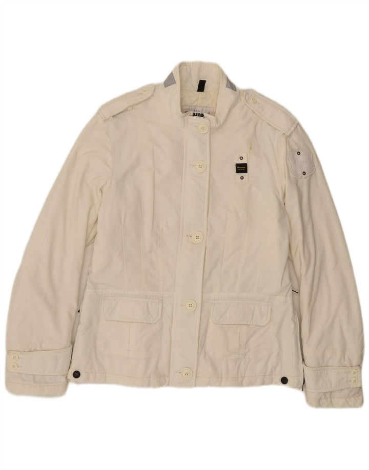 Женская куртка в стиле милитари BLAUER UK 14, большой белый полиамид