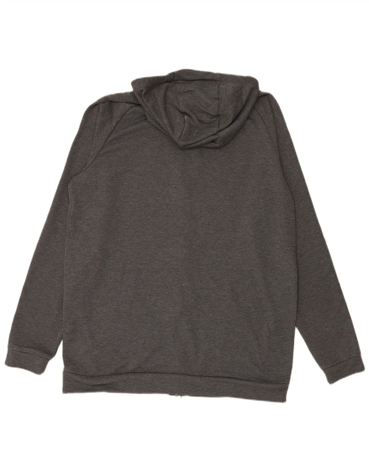 Мужской свитер с капюшоном на молнии NIKE Dri Fit XL, серый полиэстер