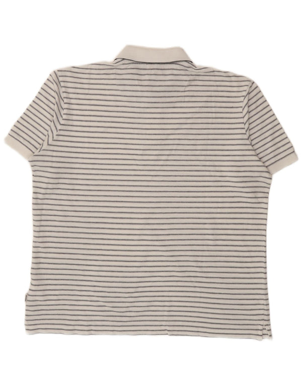 Мужская рубашка поло Geox Respira 2XL, хлопок в белую полоску