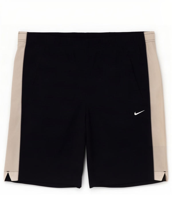 Мужские спортивные шорты Nike, маленькие, темно-синие, нейлон с цветными блоками