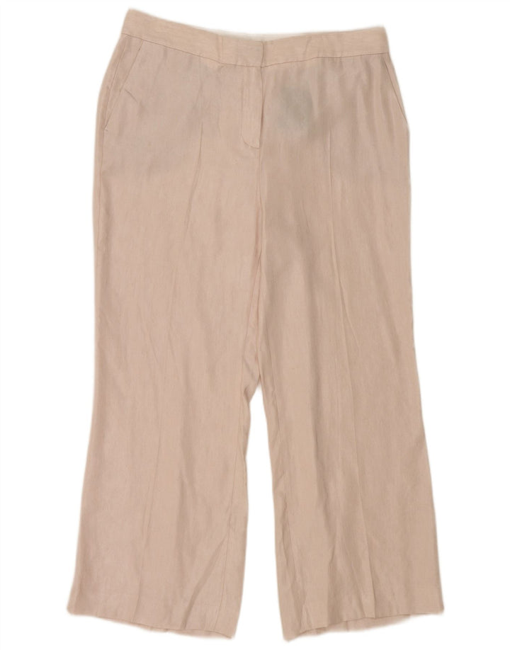 Massimo Dutti Женские укороченные брюки стандартного размера EU 42 Large W32 L26 Розовый