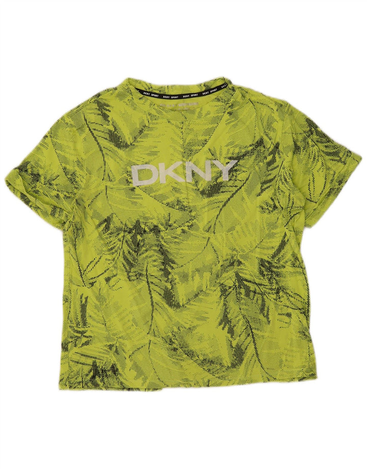 Dkny Мужская футболка с рисунком Верх среднего зеленого цвета с цветочным принтом