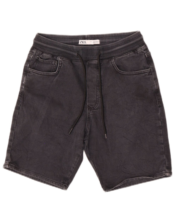 Мужские повседневные шорты Zara Small W30, черный хлопок